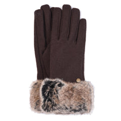 Barbour Womens Burford Glove Brown Barbour