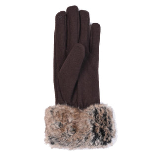 Barbour Womens Burford Glove Brown Barbour