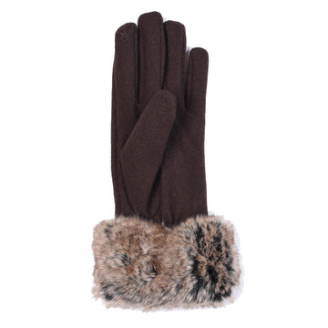 Barbour Womens Burford Glove Brown Barbour