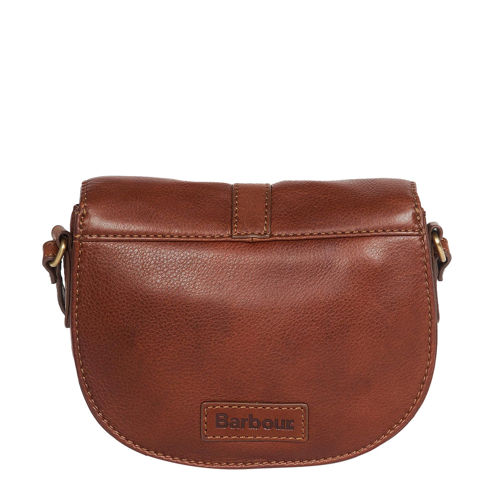 Barbour Womens Laire Leather Saddle Bag Brown Barbour