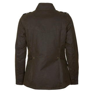 Barbour Womens Winter Defence Wax Jacket Olive / Classic - Parasol Store
