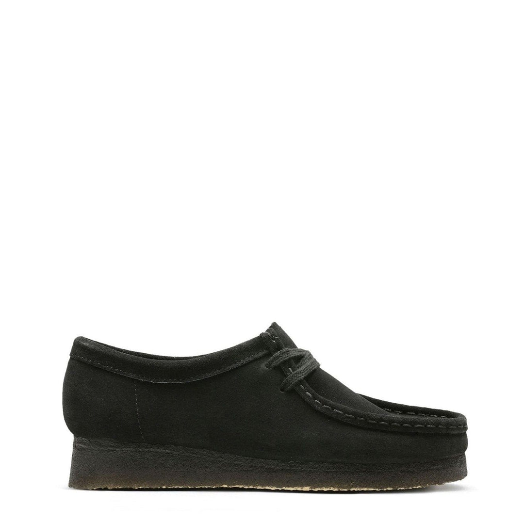 Clarks Originals Womens Wallabee Shoes Black Suede Clarks Originals