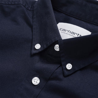 Carhartt WIP L/S Madison Shirt Dark Navy / White Carhartt WIP