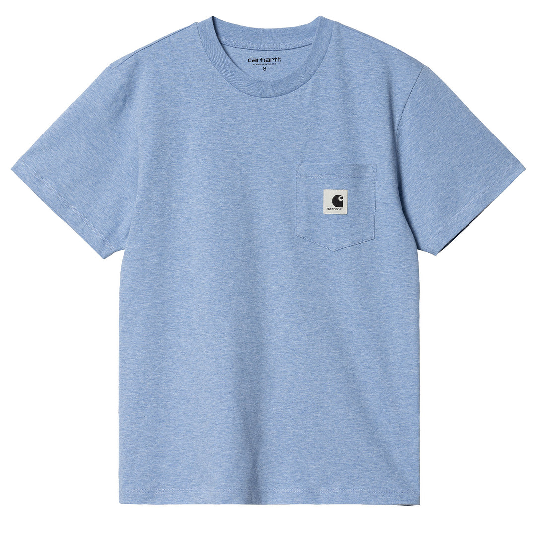 Carhartt WIP Womens S/S Pocket T-Shirt Piscine Heather Carhartt WIP