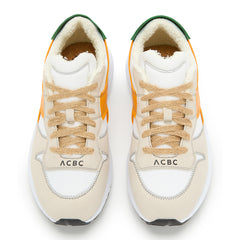 Diadora Women Kmaro 42 ACBC Trainers Super White / Cadmium Yellow Diadora