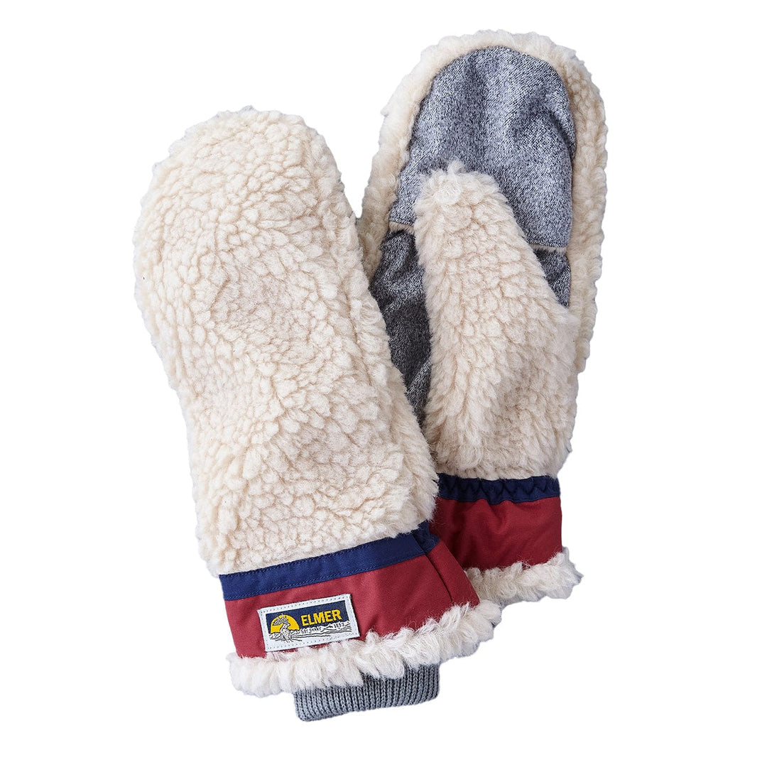 Elmer Gloves Wool Pile Mitten Beige / Wine Elmer Gloves