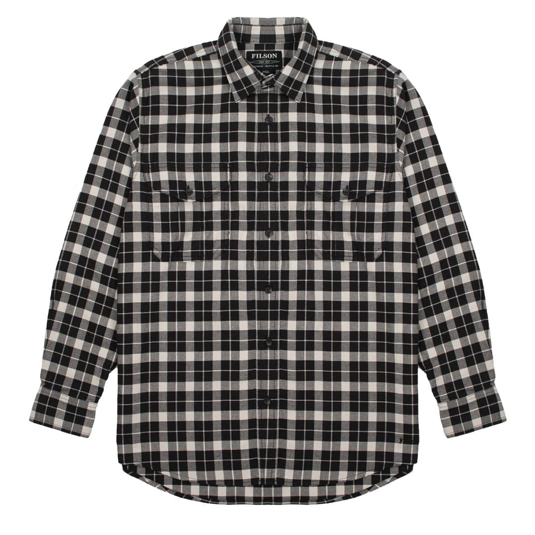 Filson Lightweight Alaskan Guide Shirt Brown Heather / Light Khaki Filson