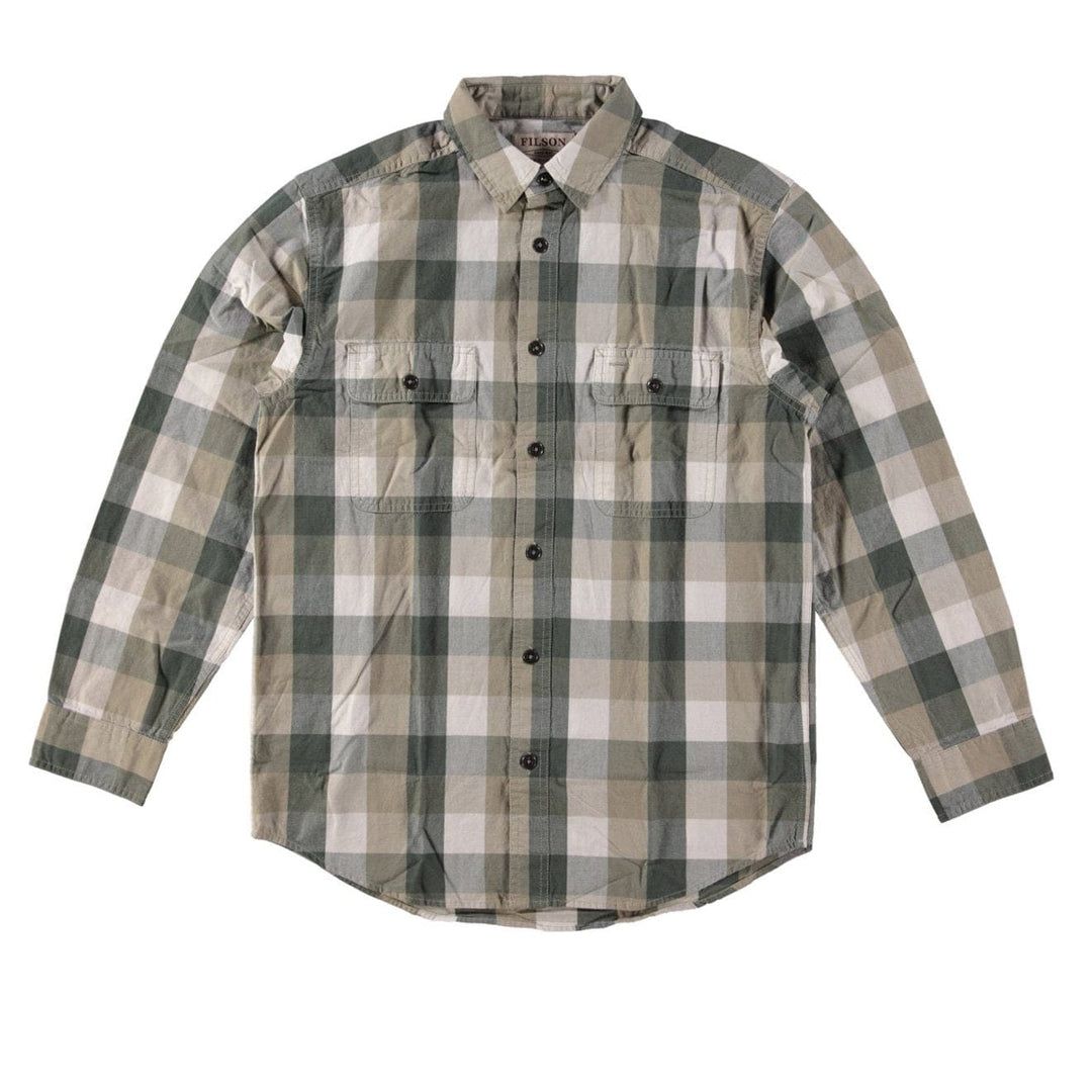Filson Lightweight Kitsap Work Shirt Olive/Khaki/Ivory Filson