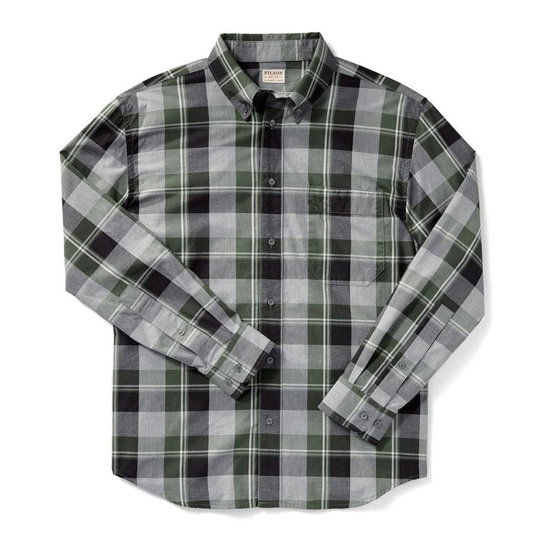 Filson Sutter Sport Shirt Olive Heather Gray Filson