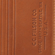 Filson Outfitter Leather Card Wallet Tan Filson
