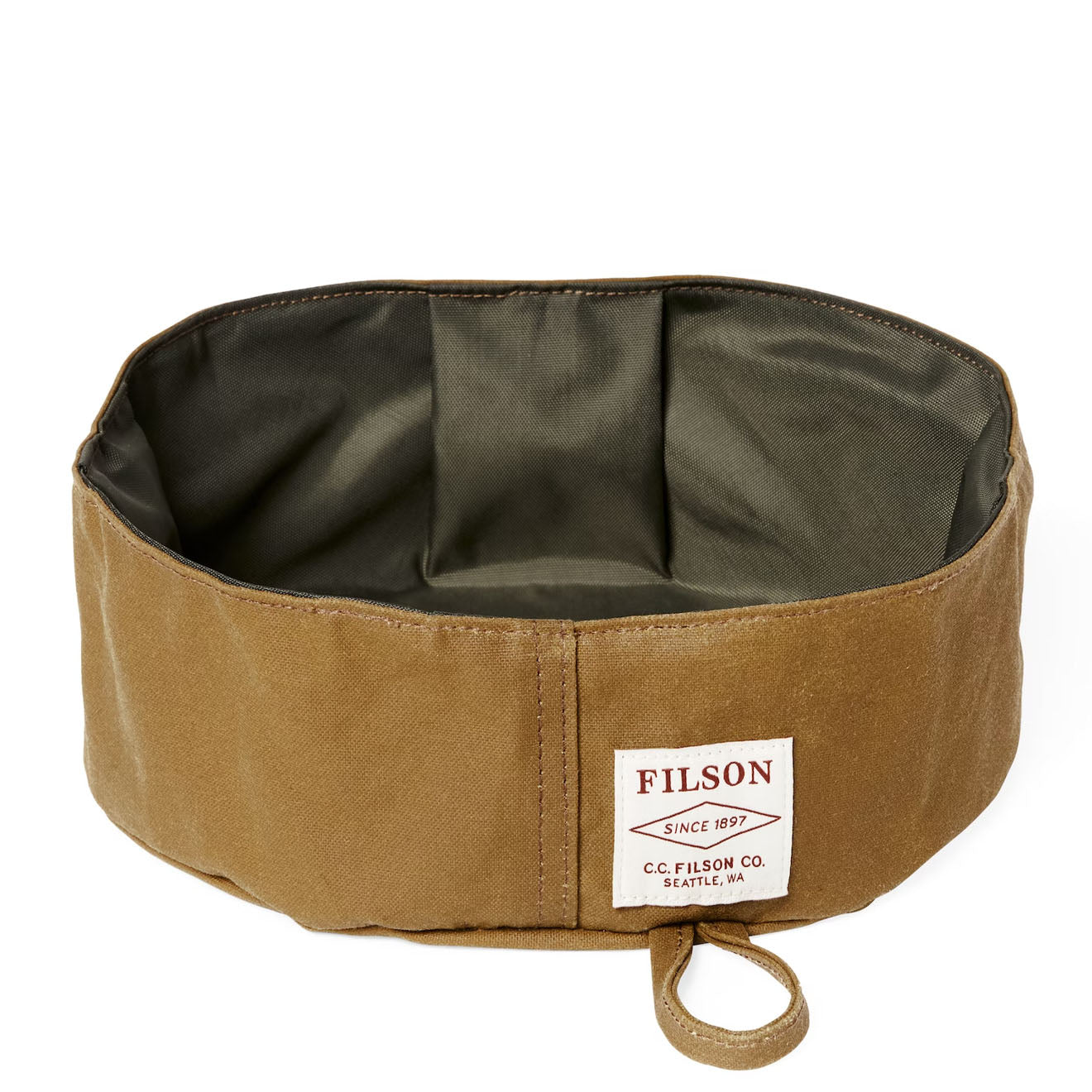 Filson Short Dog Bowl Dark Tan Filson