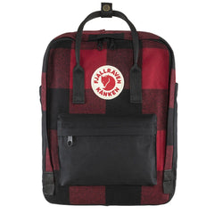 Fjallraven Kanken Re-Wool Red / Black Fjallraven Kanken Bags