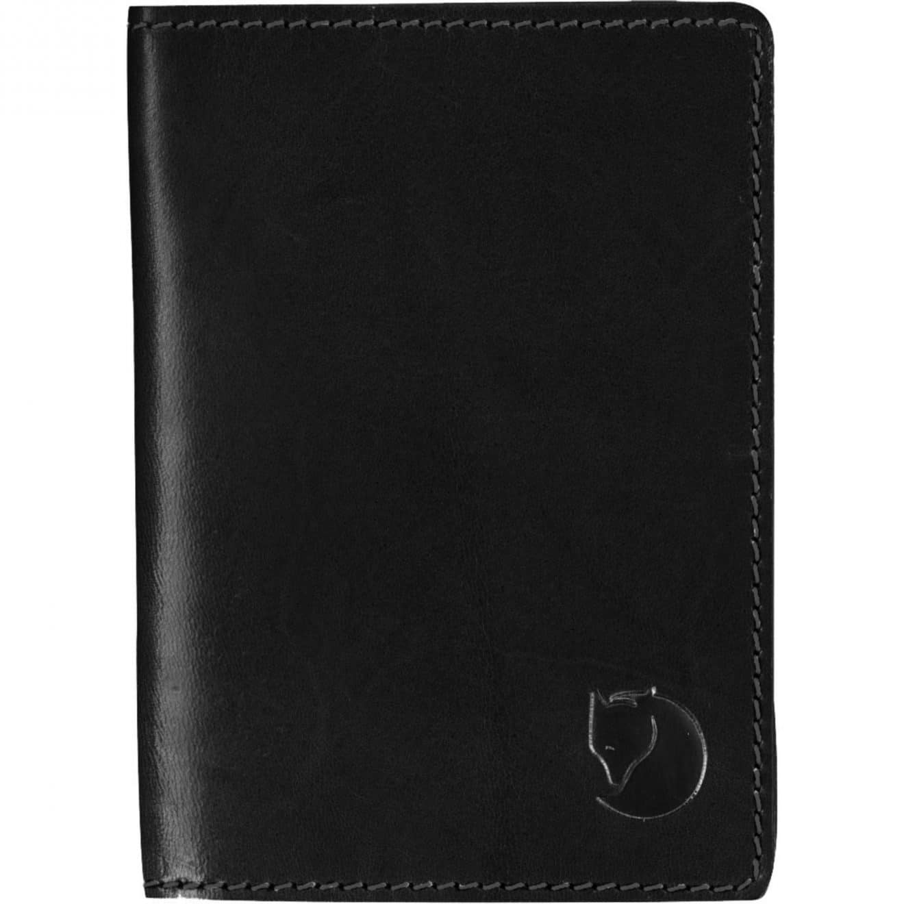 Fjallraven Leather Passport Cover Black Fjallraven