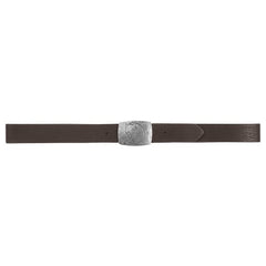 Fjallraven Murena Silver Belt Leather Brown - Parasol Store