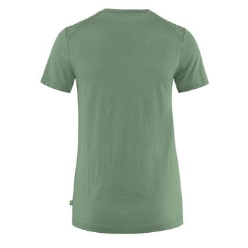 Fjallraven Womens Abisko Wool SS T-Shirt Patina Green Fjallraven