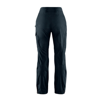 Fjallraven Womens Kaipak Curved Trousers Dark Navy Fjallraven