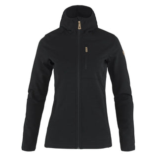 Fjallraven Womens Keb Fleece Hoodie Black Fjallraven