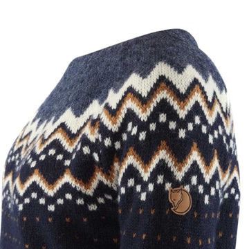 Fjallraven Womens Ovik Knit Sweater Dark Navy - Parasol Store
