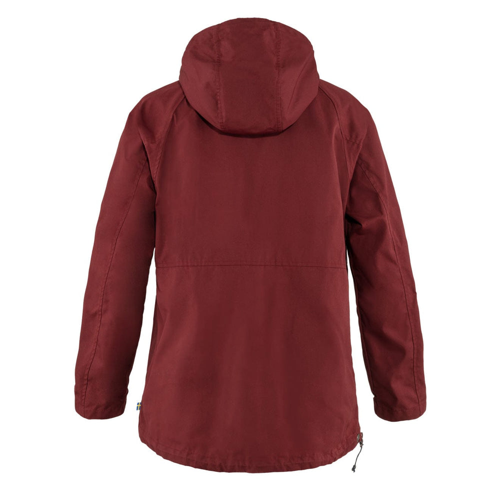 Fjallraven Womens Vardag Anorak Bordeaux Red Fjallraven