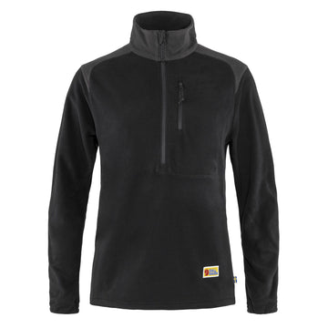Fjallraven Womens Vardag Lite Fleece Black / Dark Grey Fjallraven