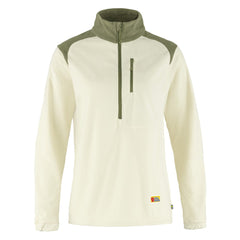 Fjallraven Womens Vardag Lite Fleece Chalk White / Light Olive Fjallraven