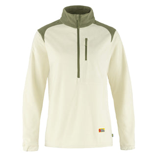 Fjallraven Womens Vardag Lite Fleece Chalk White / Light Olive Fjallraven