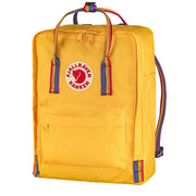 Fjallraven Kanken Classic Backpack Warm Yellow Rainbow Pattern Fjallraven Kanken Bags