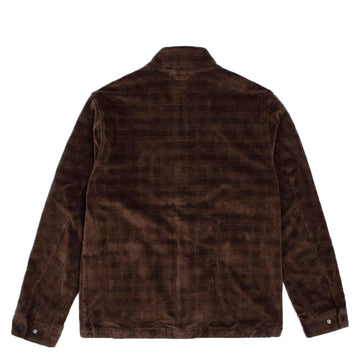 Hikerdelic Plaid Corduroy Track Jacket Brown Hikerdelic