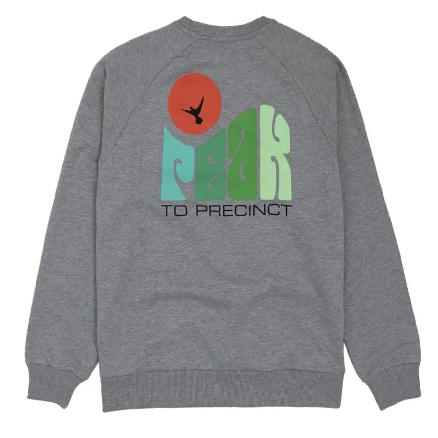 Hikerdelic Peak Dove Sweatshirt Grey Marl Hikerdelic