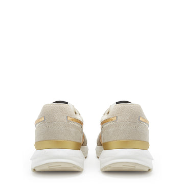 Diadora Women Kmaro 42 Metal Wax Trainers Seedpearl / Oyster Gray Diadora