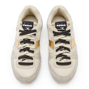 Diadora Women Kmaro 42 Metal Wax Trainers Seedpearl / Oyster Gray Diadora
