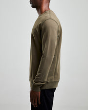 Left Hand Crew Sweatshirt Olive Left Hand