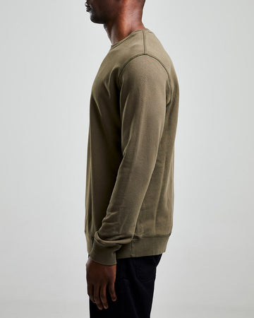 Left Hand Crew Sweatshirt Olive Left Hand