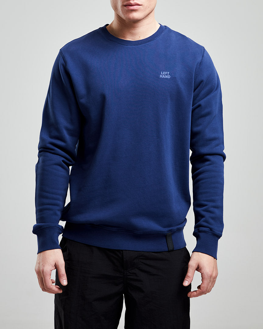 Left Hand Crew Sweatshirt Navy Left Hand