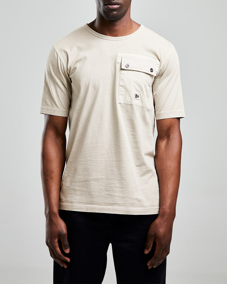 Left Hand Patch Pocket Tee Khaki Left Hand