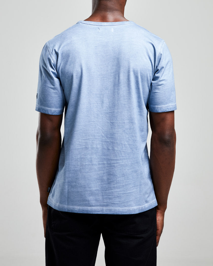 Left Hand Patch Tee Light Blue Left Hand