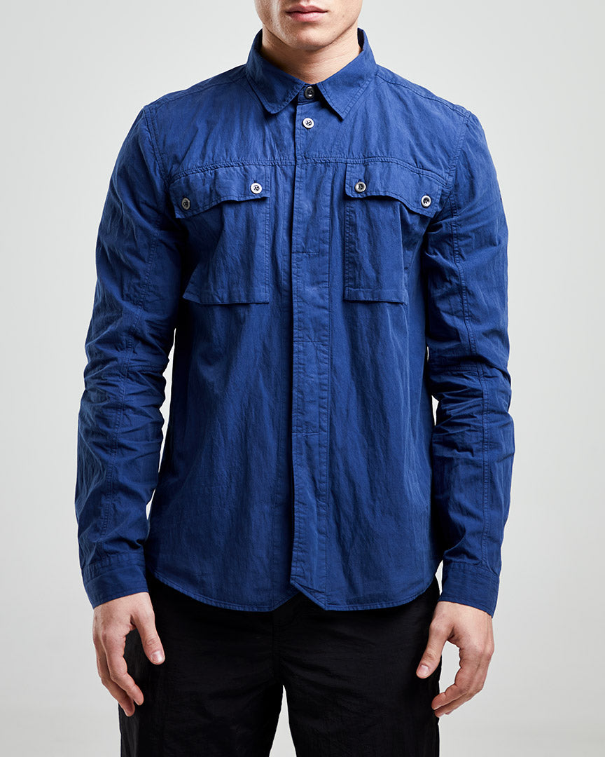 Left Hand Twin Pocket Shirt Navy Left Hand