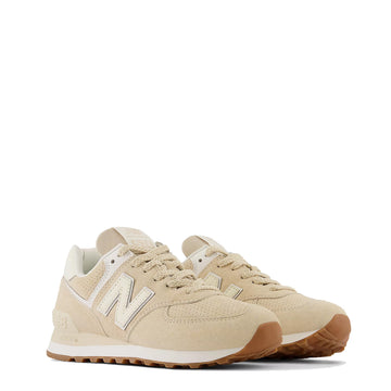 New Balance Womens 574 Trainers Sandstone / Angora New Balance