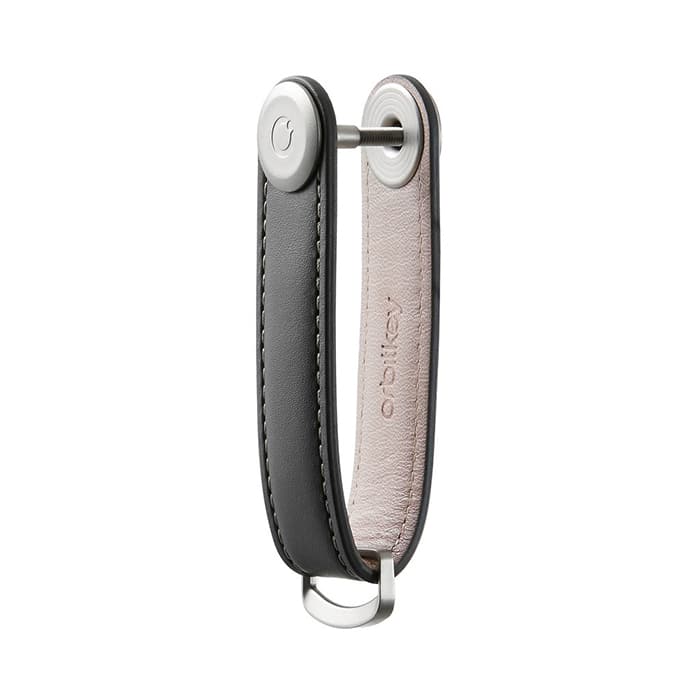 Orbitkey 2.0 Leather Keyring Charcoal / Grey Orbitkey