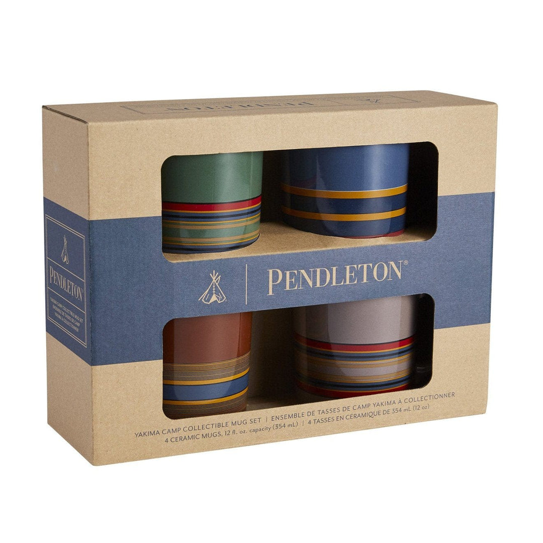 Pendleton Ceramic Mug Set of 4 Camp Stripe Pendleton