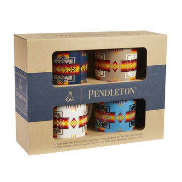 Pendleton Ceramic Mug Set of 4 Chief Joseph Multi Pendleton