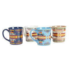 Pendleton Ceramic Mug Set of 4 Chief Joseph Multi Pendleton