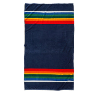 Pendleton Oversized Dobby Spa Towel Crater Lake Navy Pendleton