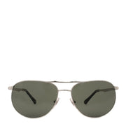 Persol 0PO2455S 518/31 60 Sunglasses Silver / Green Persol