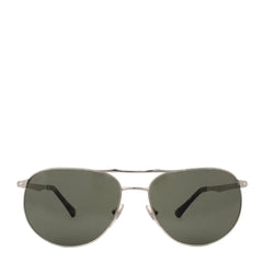 Persol 0PO2455S 518/31 60 Sunglasses Silver / Green Persol
