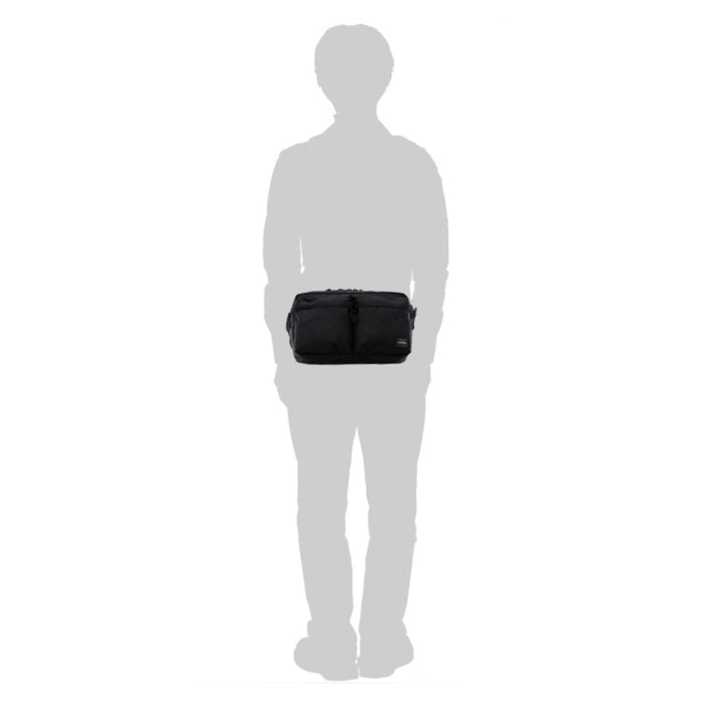 Porter-Yoshida and Co Force 2-Way Waist Bag Black - Parasol Store