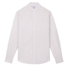 Portuguese Flannel Mao Suave Shirt White / Grey Stripe Portuguese Flannel