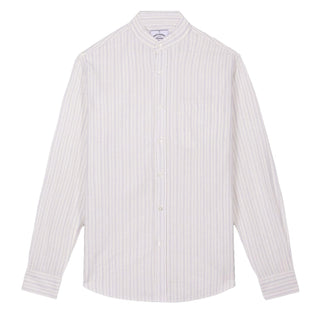Portuguese Flannel Mao Suave Shirt White / Grey Stripe Portuguese Flannel