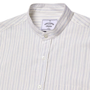 Portuguese Flannel Mao Suave Shirt White / Grey Stripe Portuguese Flannel