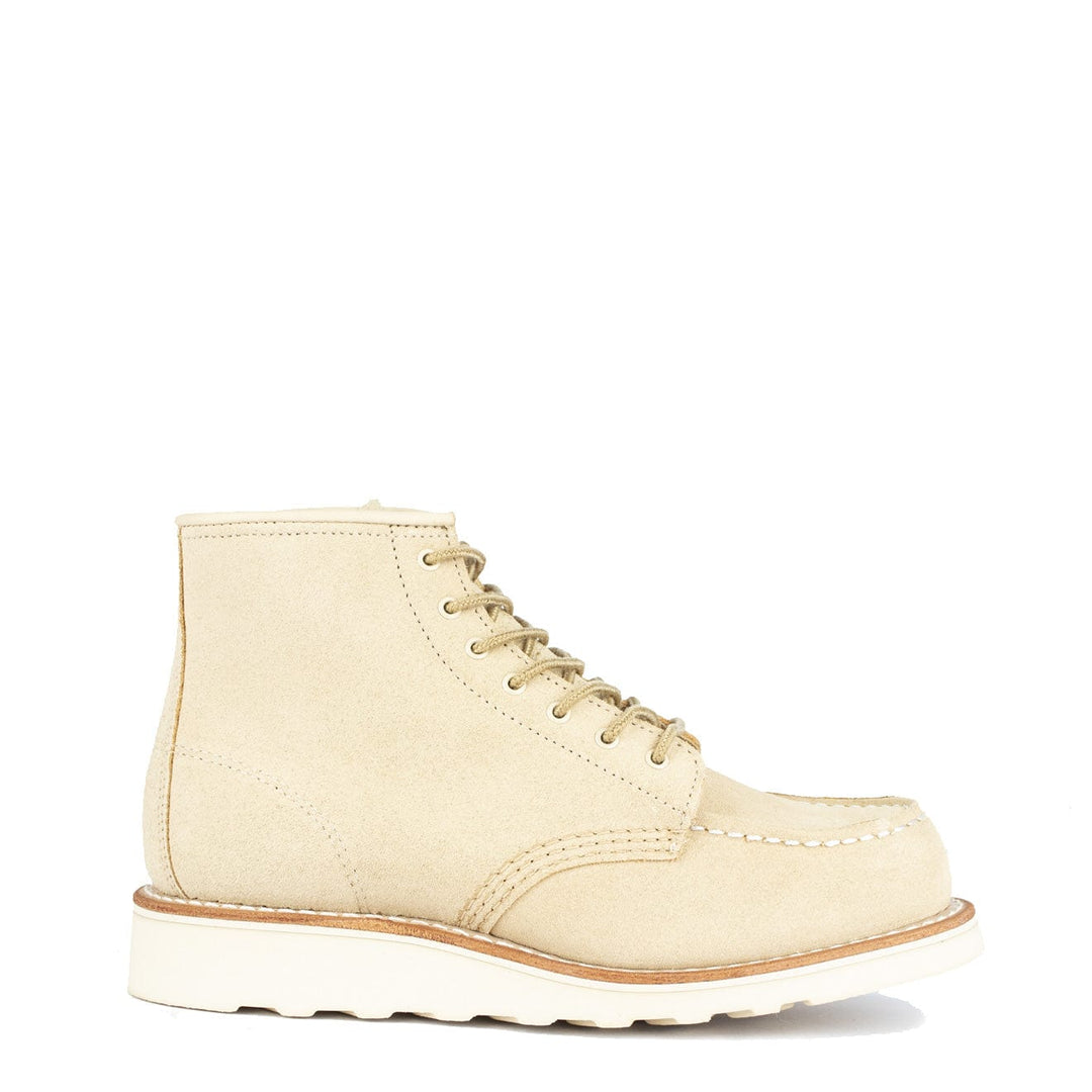 Red Wing Womens 6-Inch Moc Toe Boot Cream Abeline Red Wing
